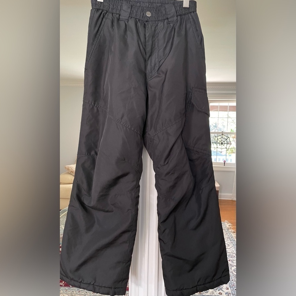 Faded Glory boys black ski , Snow outwear. Six Large (10-12)
